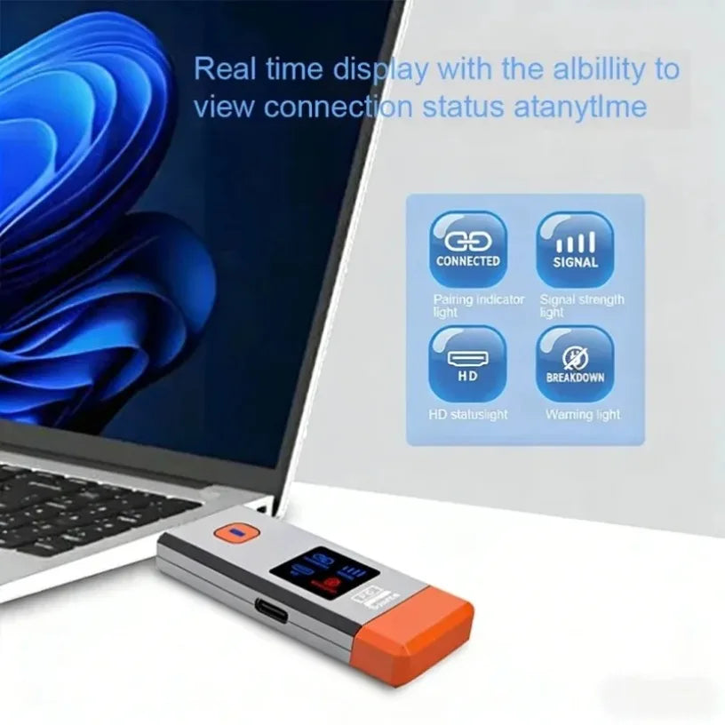 50M 1080P@60Hz 5.8G Wireless HDMI Transmitter and Receiver Extender Plug and Play No WiFi Needed for Home Conference Gaming TV Oasis Select