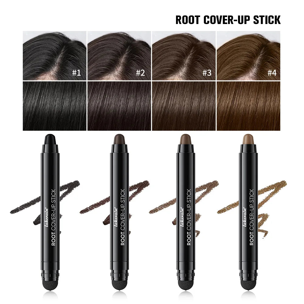 Hair Line Stick Pen Waterproof Hair Dye Pen & Brush Instantly Cover Grey White Hair Natural Hair Filling Hairline Shadow Makeup Oasis Select 4Color
