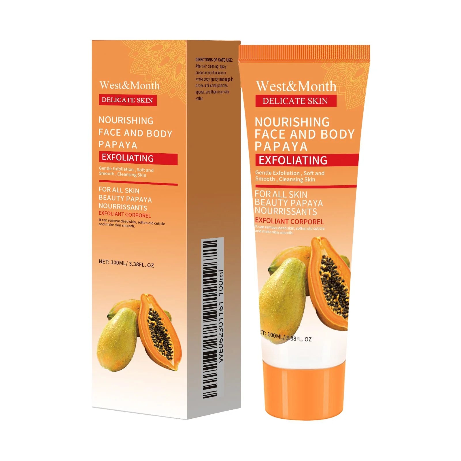 Papaya Exfoliating Gel – Brightening Face & Body Scrub