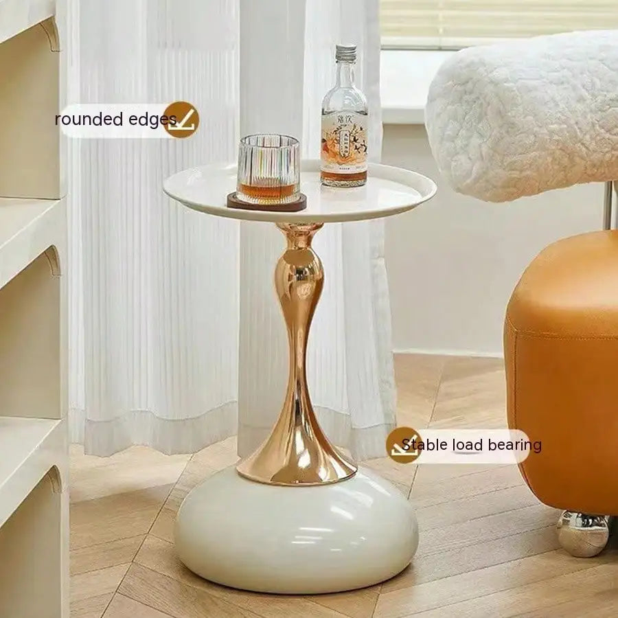 American Style Sofa Side Table Balcony Small Dining Table Iron Art Retro Small Coffee Table Bedroom Decoration Home Office Desk Oasis Select