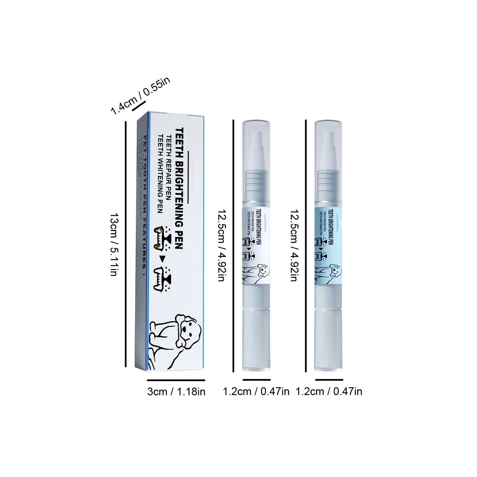 Pet Teeth Cleaning Pen – Tartar & Stain Remover Dogs & Cats Pet Dental Cleaner Oasis Select