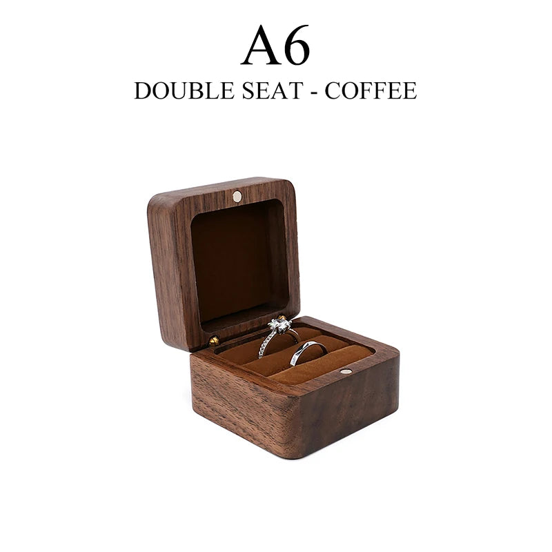 Luxury Wood Jewelry Box Wedding Ring Box Earring Rings Box Jewelry Organizer Box Jewelry Gift Packaging Box Bracelet Package Oasis Select A6
