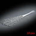 10pcs Bunch String Pearl Sticks Bridal Bouquets White Pink Blue Beaded Handmade Flower Stem Beads Wedding Party Decor Gift Oasis Select 4mm-10pcs