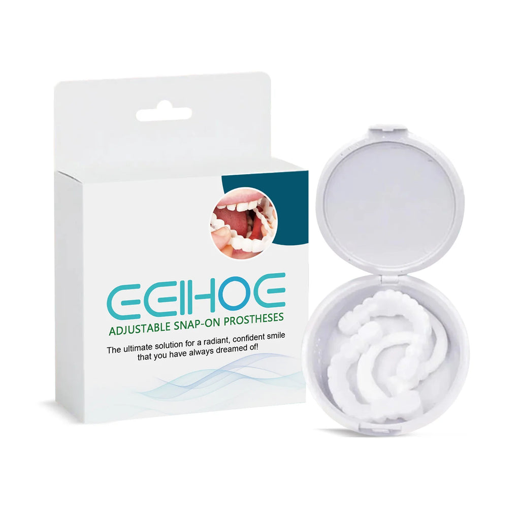 EELHOE Snap-On Dentures – Adjustable Removable Dental Veneers Snap-On Dentures Oasis Select 1 pair Boxed