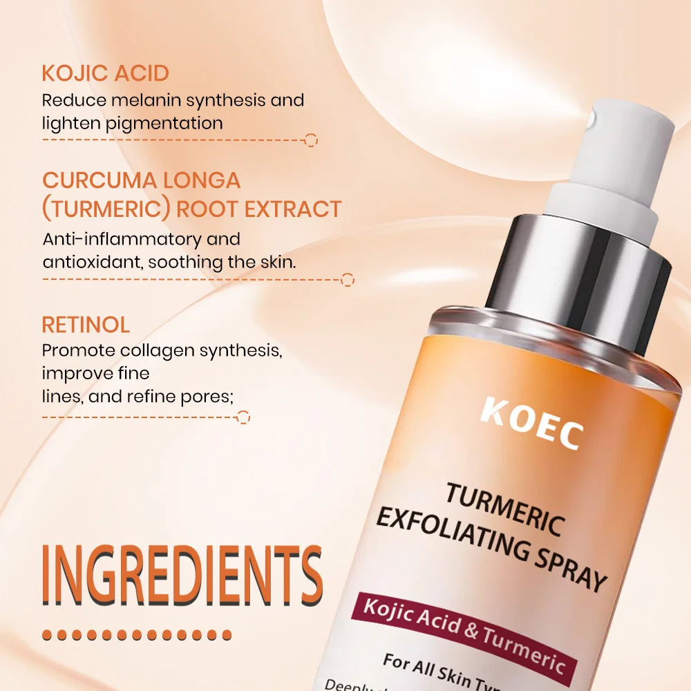 Kojic Acid Turmeric Body Brightening Spray 100ml | Niacinamide