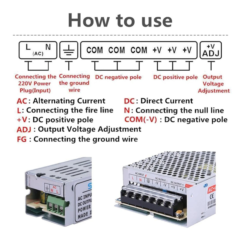 DC Switching Power Supply 220V 110V TO 12V 5V 24V Power Supply 5A 6A 8A 10A 12A 15A 20A 25A 30A Transformer For LED Strip Oasis Select