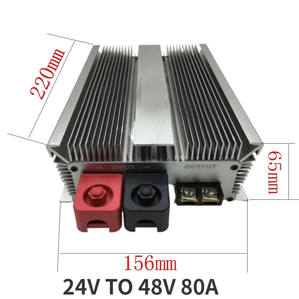 24 Volt to 48 Volt 60A 80A 40A 50A Power Supply 24V TO 48V DC DC boost module converter 24V to 48V Step-up Voltage Regulator Oasis Select 24V TO 48V 80A