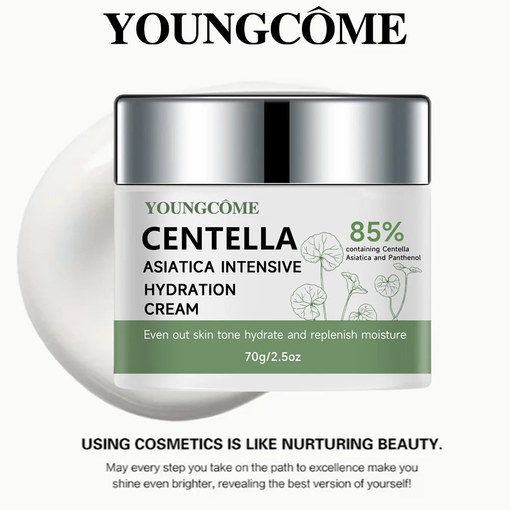 40/70G Cica & Panthenol Moisturizing Cream - Hydrating Face Lotion for All Skin Types, Soothes & Balances Skin Oasis Select