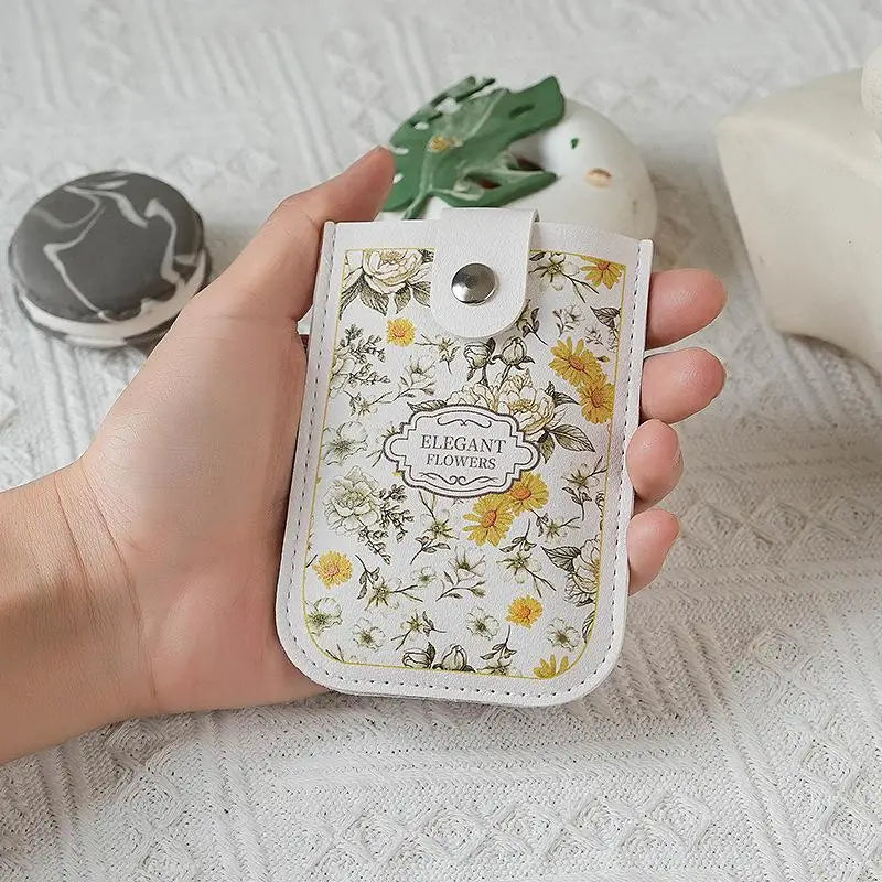 Portable Adorable Pull-out Card Holder With Multiple Card Slots - ID Card, Bank Card, Bus Card Organizer For Women Oasis Select 02