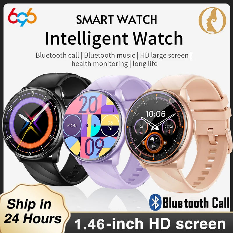 Blue Tooth Call Smartwatch Women Message Push Waterproof Sports Fitness Heart Rate Monitor Bracelet Voice Assistant Smart Watch Oasis Select