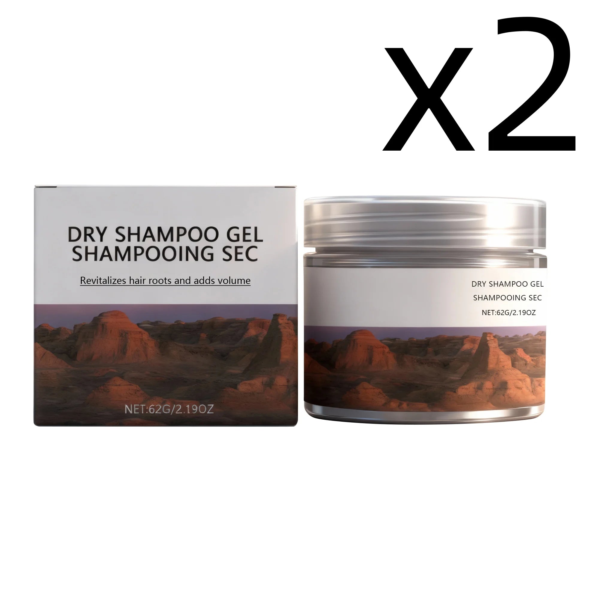 Coconut Oil Dry Shampoo Gel Add Hair Volume Natural Plump Fluffy Keep Hair Refreshing Convenient Use Non Greasy Hair Wash Gels Oasis Select 62g Boxed X 2PCS