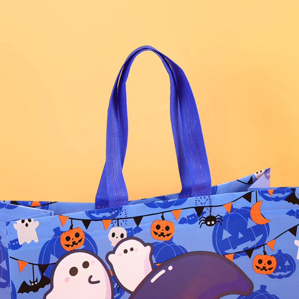 Halloween Trick or Treat Bag | Large Non-Woven Pumpkin Tote