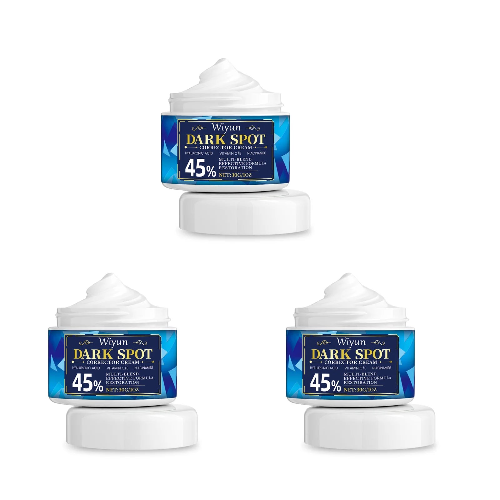 Dark Spot Corrector Cream – Vitamin C & Hyaluronic Acid Dark Spot Cream Oasis Select 3 x 30g Boxed