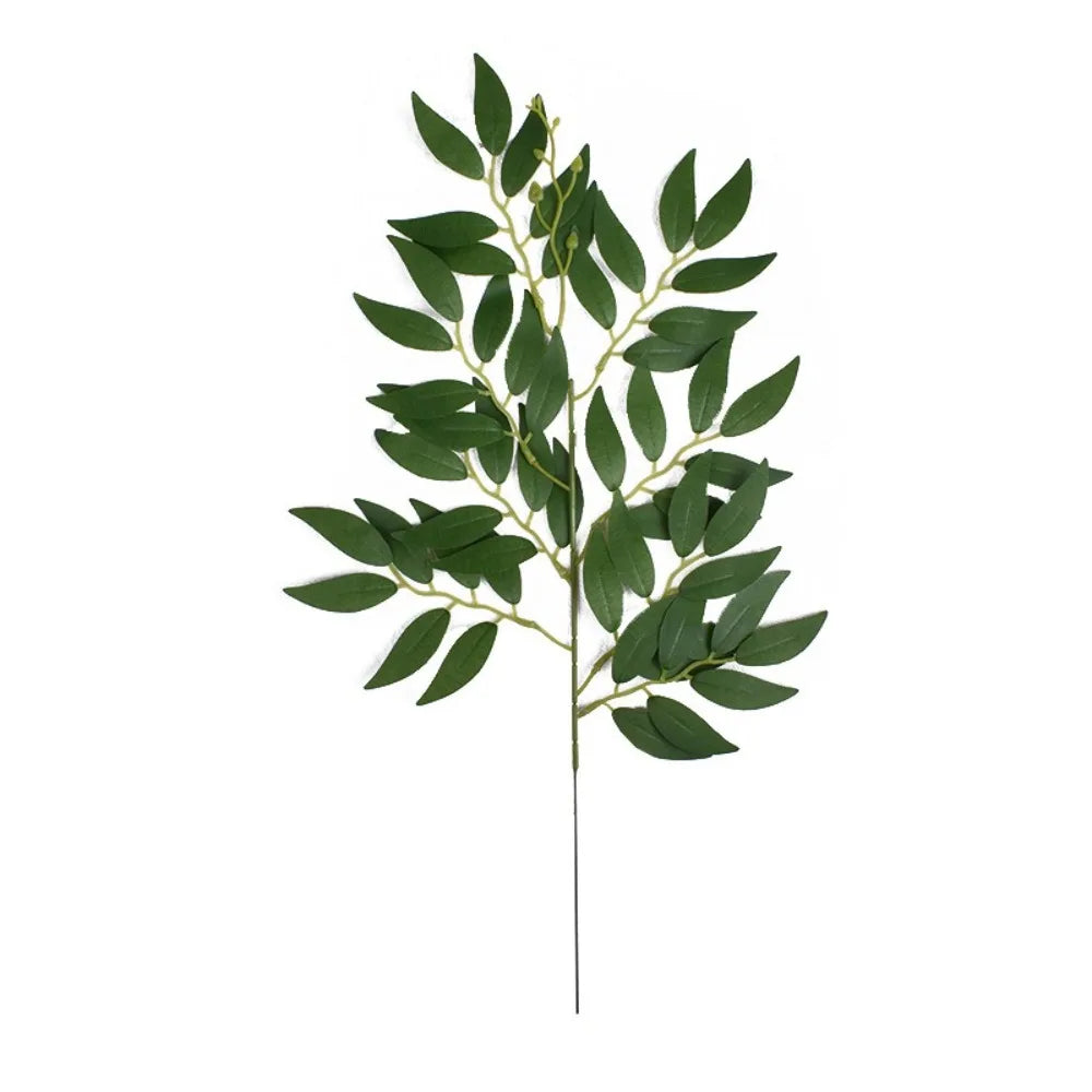 50cm Artificial Eucalyptus Branch | Faux Willow Leaf Wedding Stem