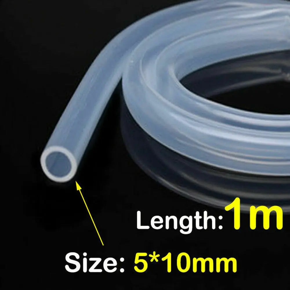 Food Grade Translucent Silicone Tube Soft Rubber Clear Hose Pipe Flexible Lightness Beverage Beer Milk Water Purifiers Hose Oasis Select 5X10mm