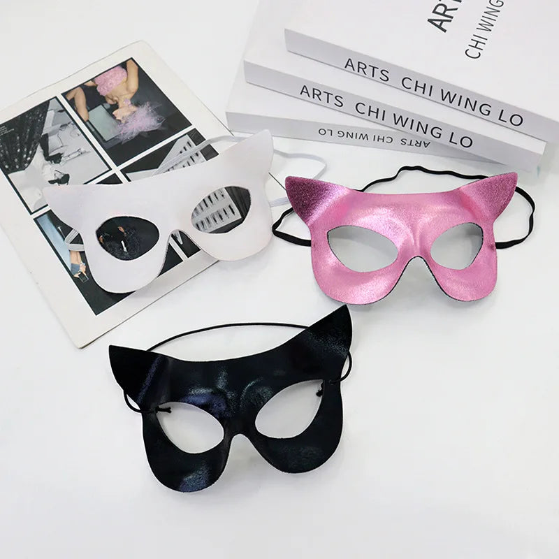 PVC Cat & Fox Eye Venetian Masquerade Mask | Women