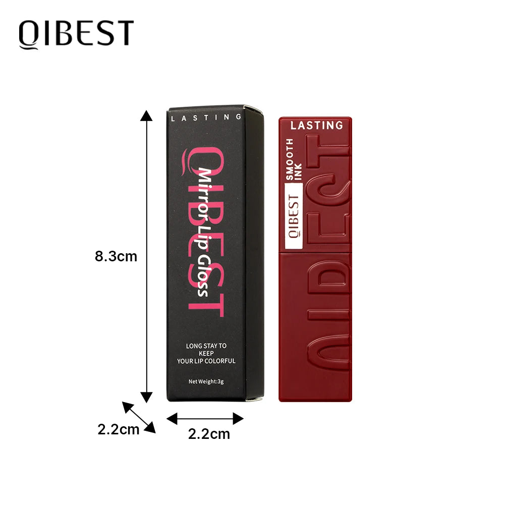QIBEST Mirror Watery Lip Glaze – Glossy Long-Lasting Lip Gloss
