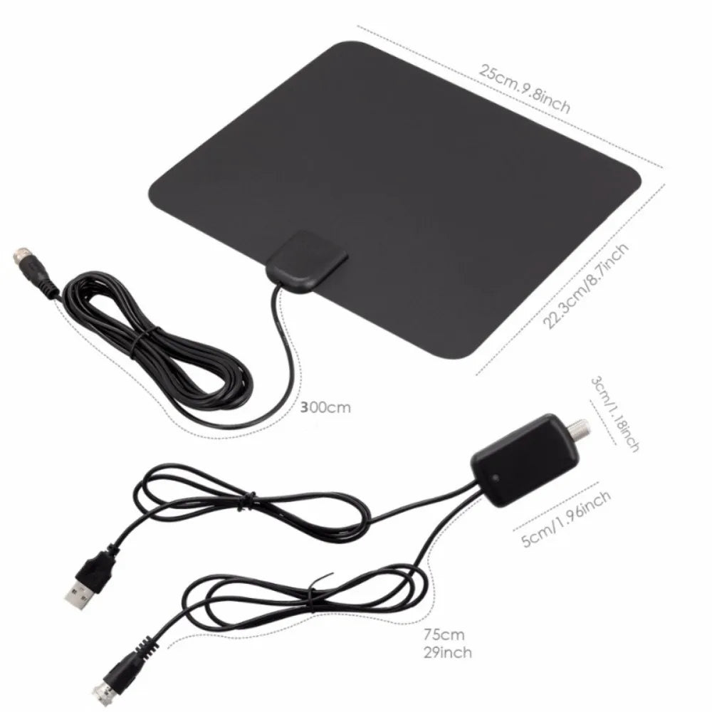 2025 Upgraded HD Digital TV Antenna Indoor Outdoor Long Range Reception 4K 1080P Smart TV Amplifier Signal Booster Oasis Select