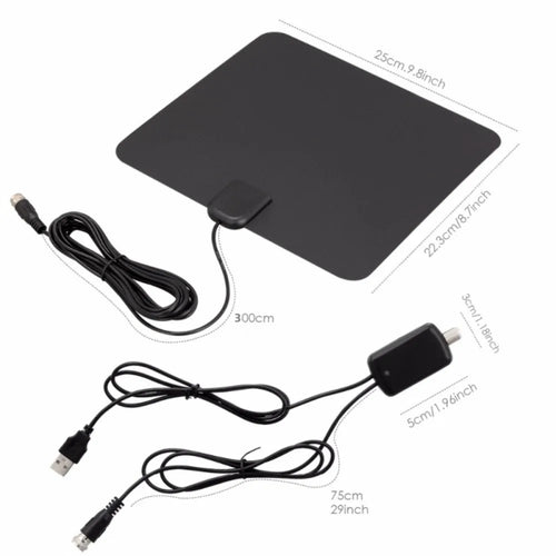 2025 Upgraded HD Digital TV Antenna Indoor Outdoor Long Range Reception 4K 1080P Smart TV Amplifier Signal Booster Oasis Select