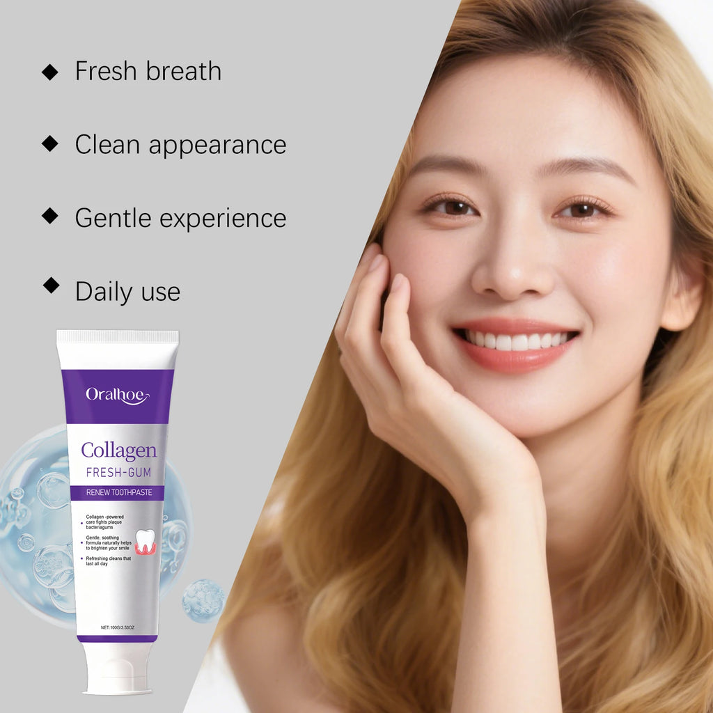 Purple Toothpaste Stain Removal Dental Bleaching Protect Gums Enamel Oral Hygiene Cleaning Fresh Breath Teeth Whitening Tool Oasis Select