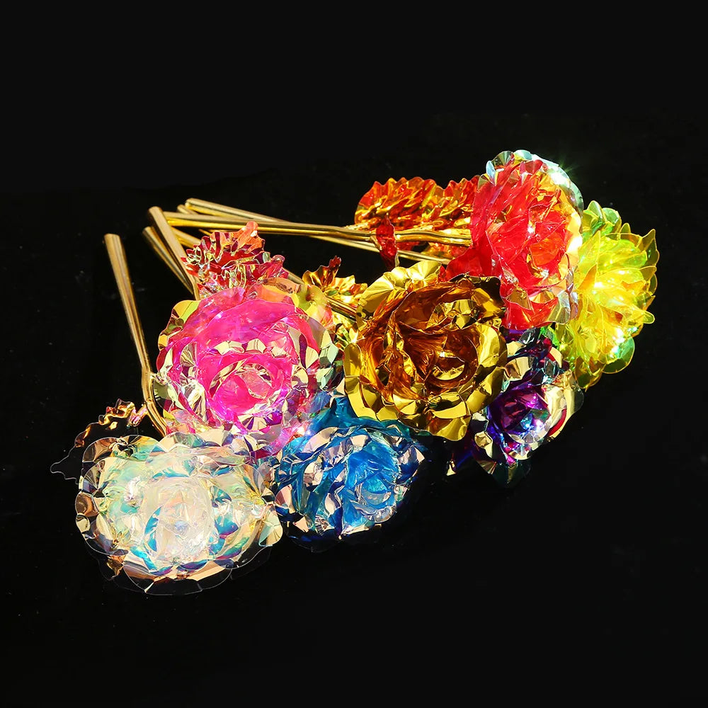 24K Gold Foil Rose – Eternal Artificial Flower Gift