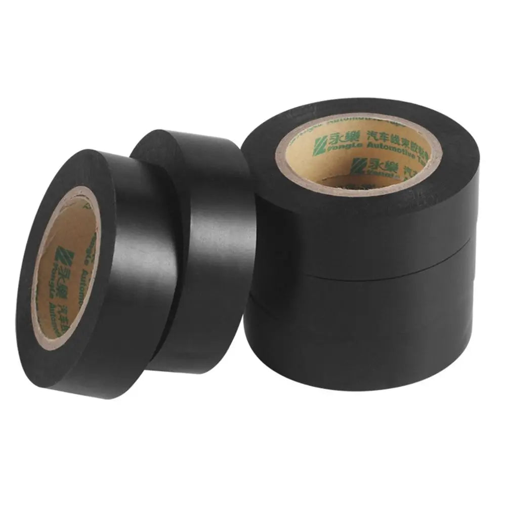 New Black Electrical Tape PVC Self-adhesive Electrical Insulation Tape Waterproof Voltage Wire Organizer Oasis Select