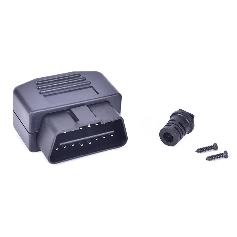 Universal OBD 16 Pin Male Cable Connector Plug Adapter Diagnostic Tool Oasis Select Black