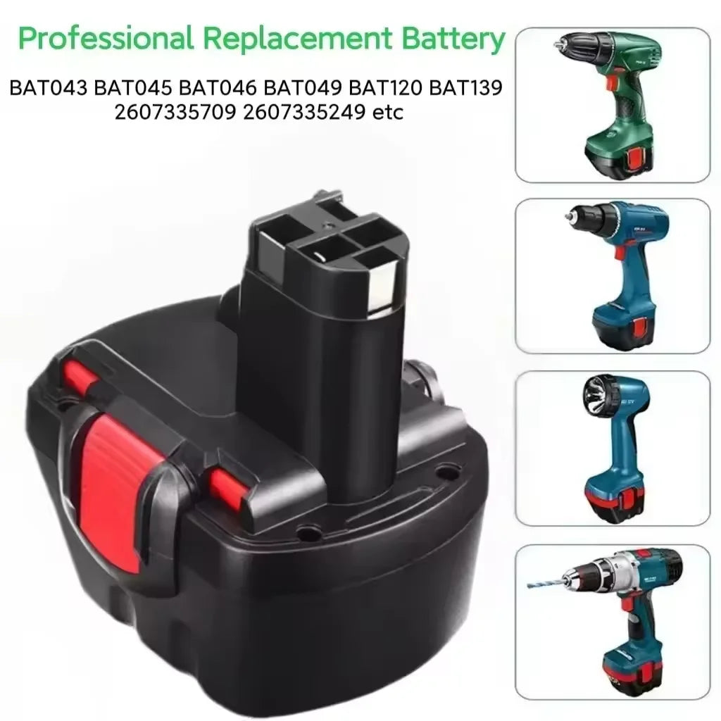 ⚡For BOSCH 12V NiMH Battery Power⚡ Tool Battery for BAT043 BAT045 BAT120 GSR 12 VE-2 2607335709 2607335557 Oasis Select