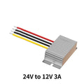 24V to 12V 1A-5A Buck Model Converter 60W Waterproof DC DC Step Down Model Power Converter Buck Voltage Regulator for Cars Oasis Select 24V to 12V 3A 24V(15-36V) 12V