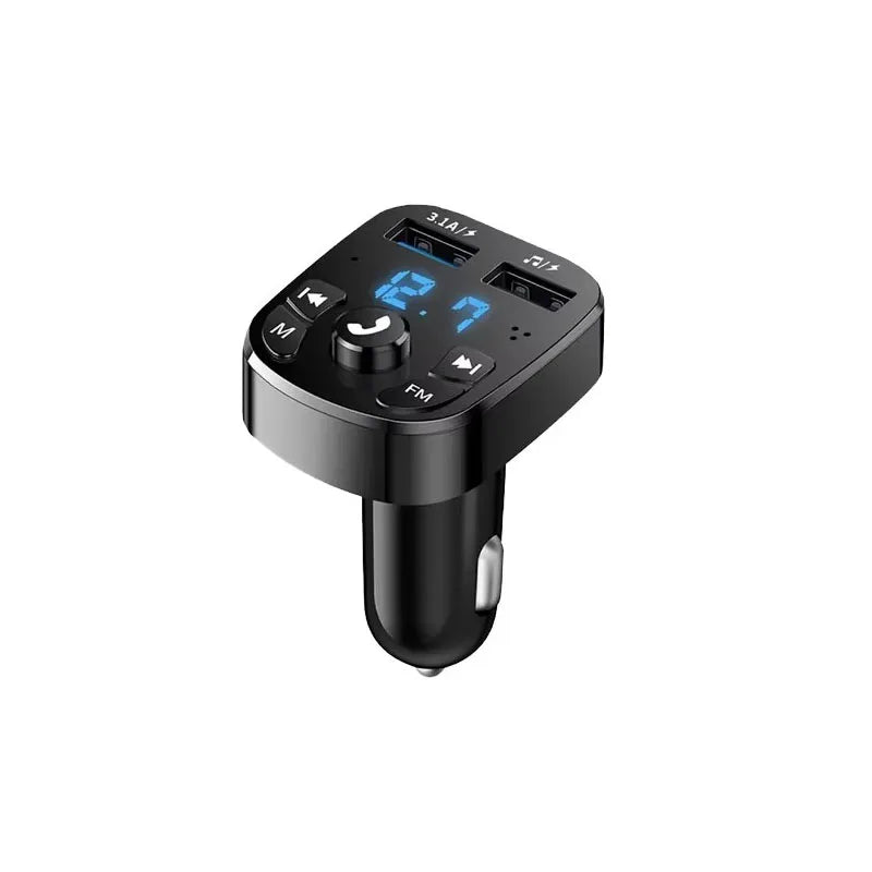 1/2/4/6pcs Bluetooth 5.0 Fm Transmitter Car Mp3 Player Wireless Hands-Free Audio Receiver Car Radio Dual USB Fast Charger Oasis Select 1pcs