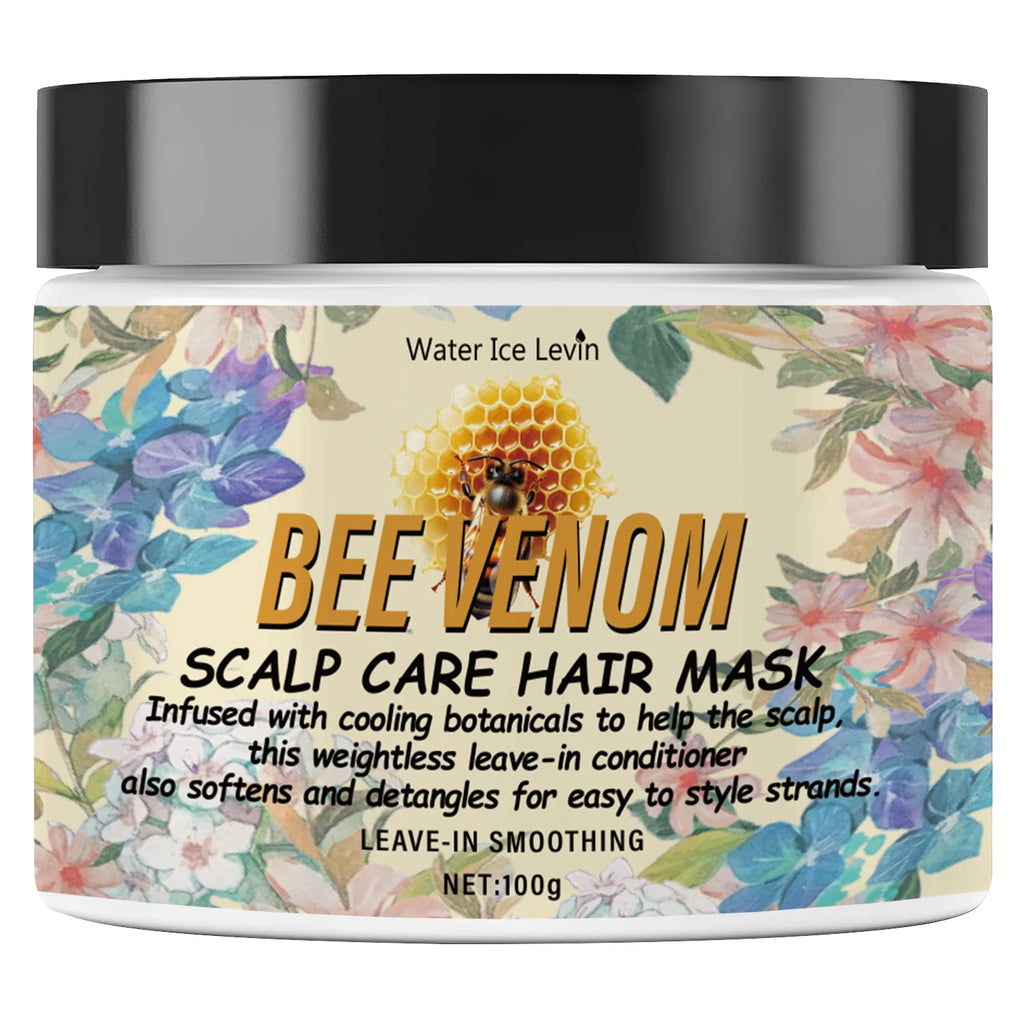 Bee Venom Keratin Hair Mask – Collagen & Coconut Oil 100g Deep Conditioning Hair Mask Oasis Select 100g Bottle