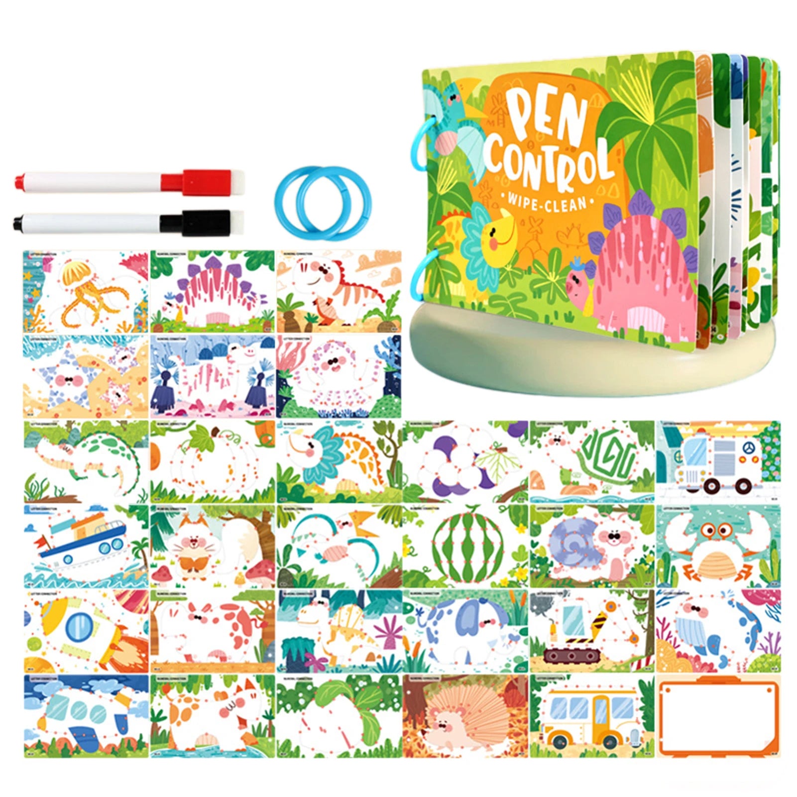 Write & Wipe Pen Control Activity Book for Toddlers & Kids