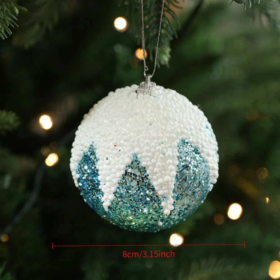Christmas Tree Decorations Gift Decoration Pendants Baubles Christmas Balls Original Gifts Christmas Decoration Oasis Select Blue 8cm