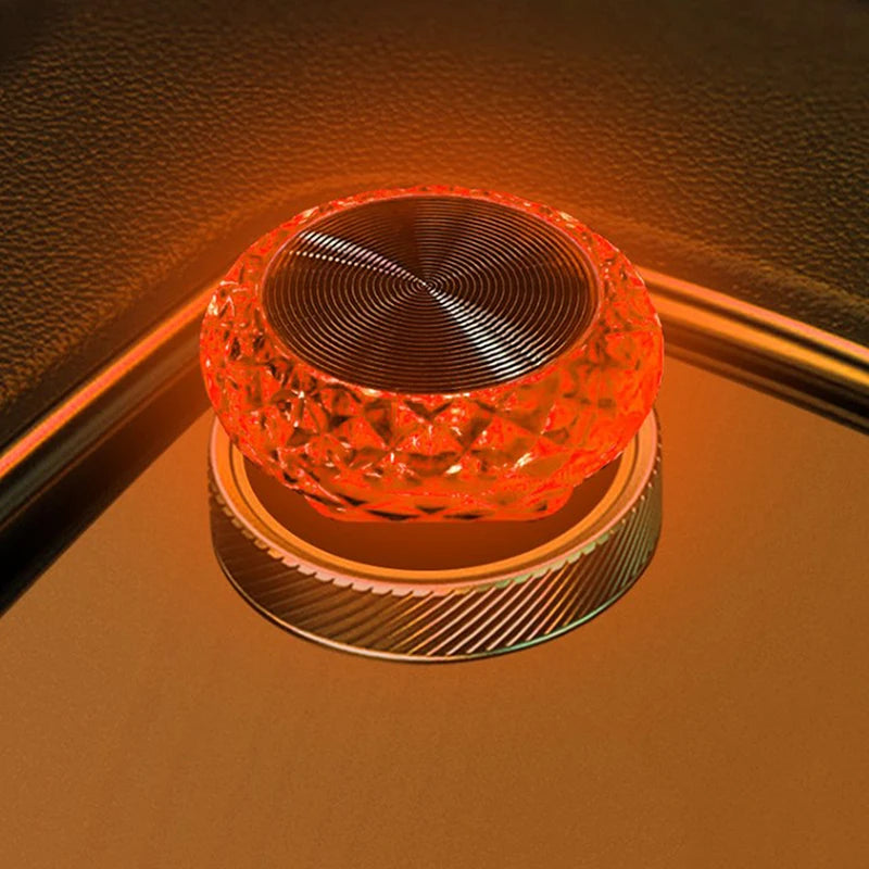 Portable Car USB Ambient Light Mini LED Decorative Atmosphere Lamps For Auto Interior Environment Light Computer Light Plug Play Oasis Select Yellow