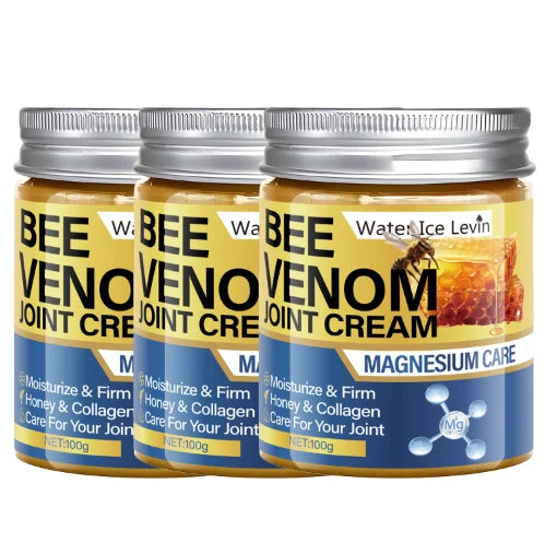 Bee Venom Joint Cream – Magnesium & Honey | Firms & Moisturizes Joint Body Cream Oasis Select Orange 100g