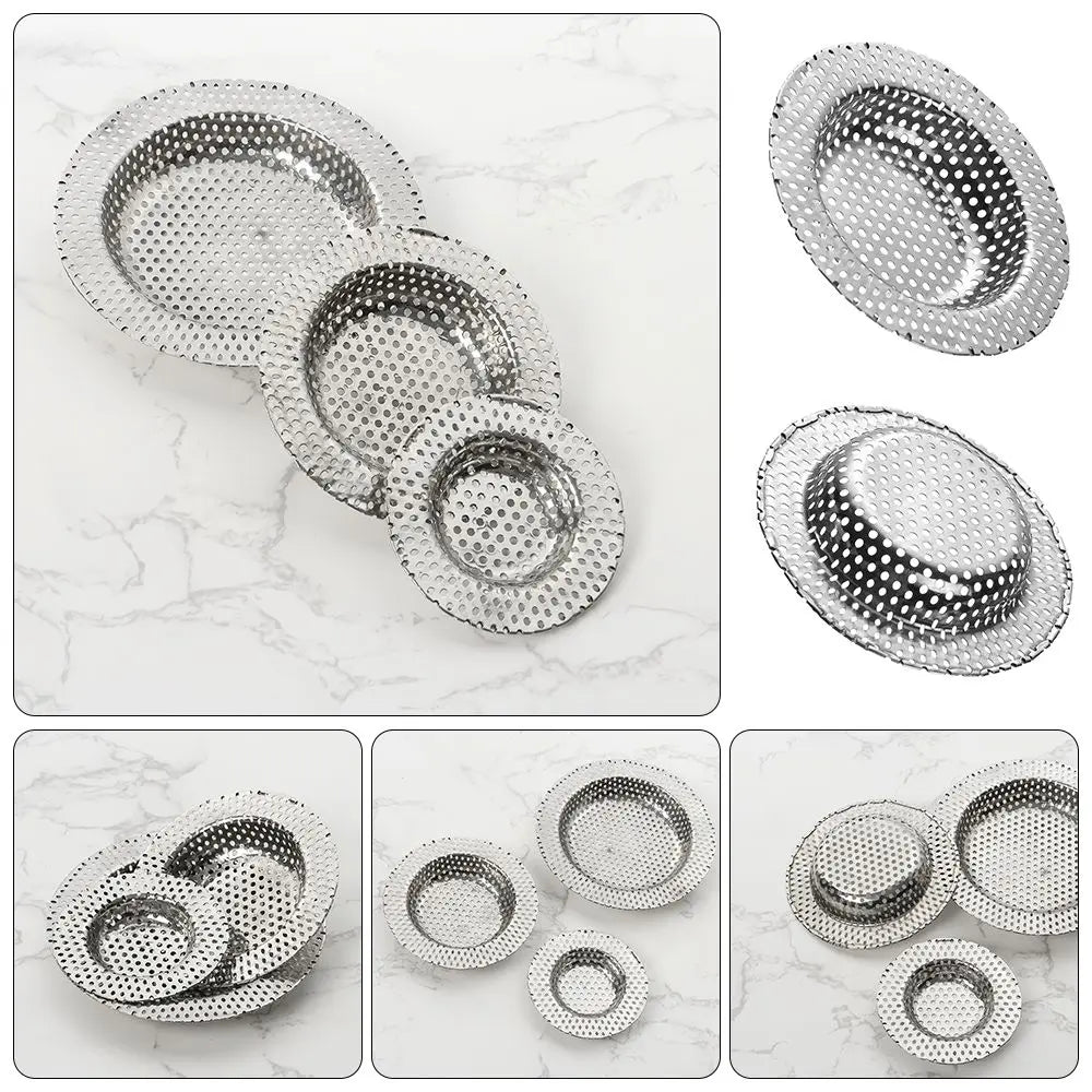 7/9/11cm Stainless Steel Sewer Hair Filter Kitchen Sink Filter Mesh Bath Strainer Floor Drain Hole Filter Cover Oasis Select
