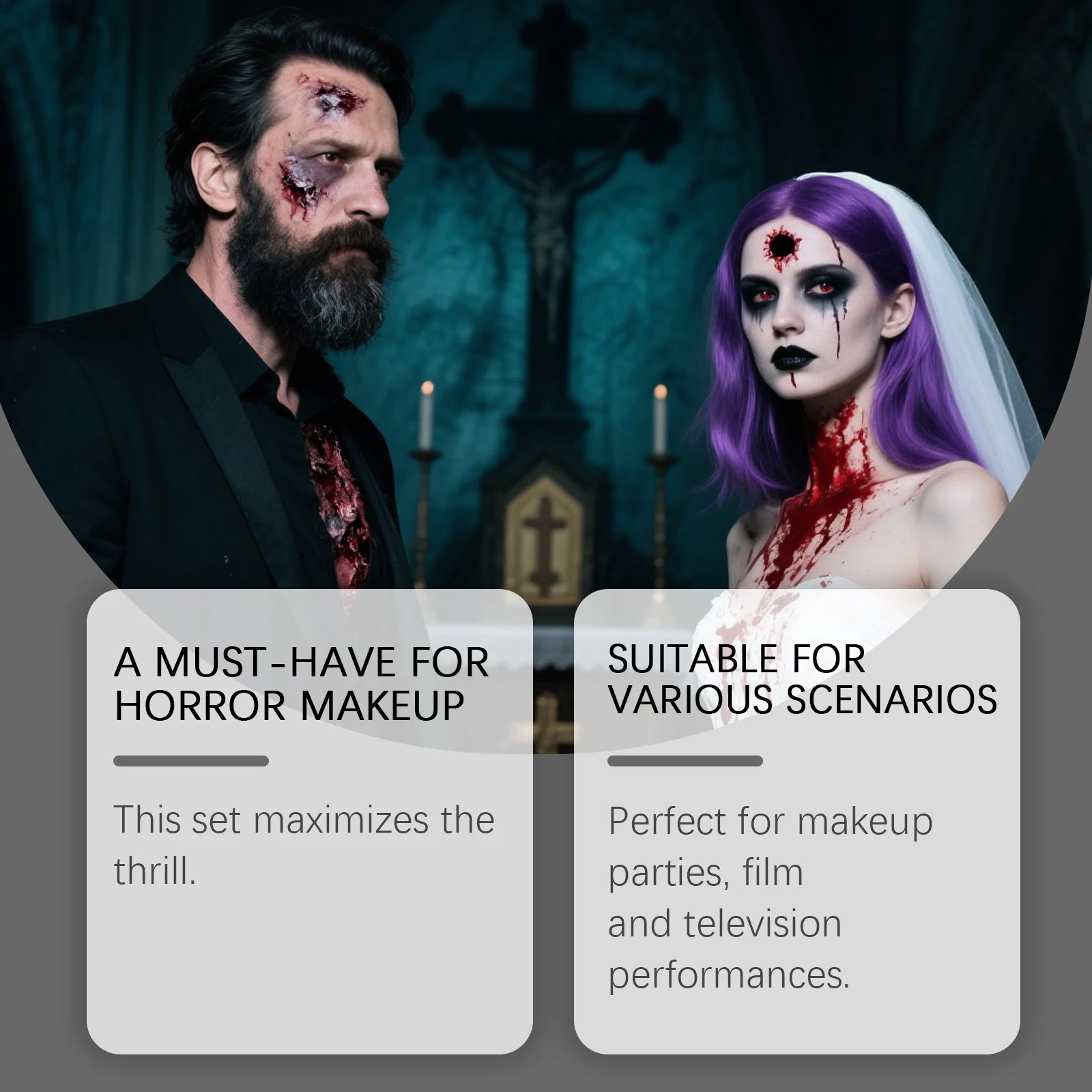 Halloween Fake Blood Set – Realistic Special Effects Makeup