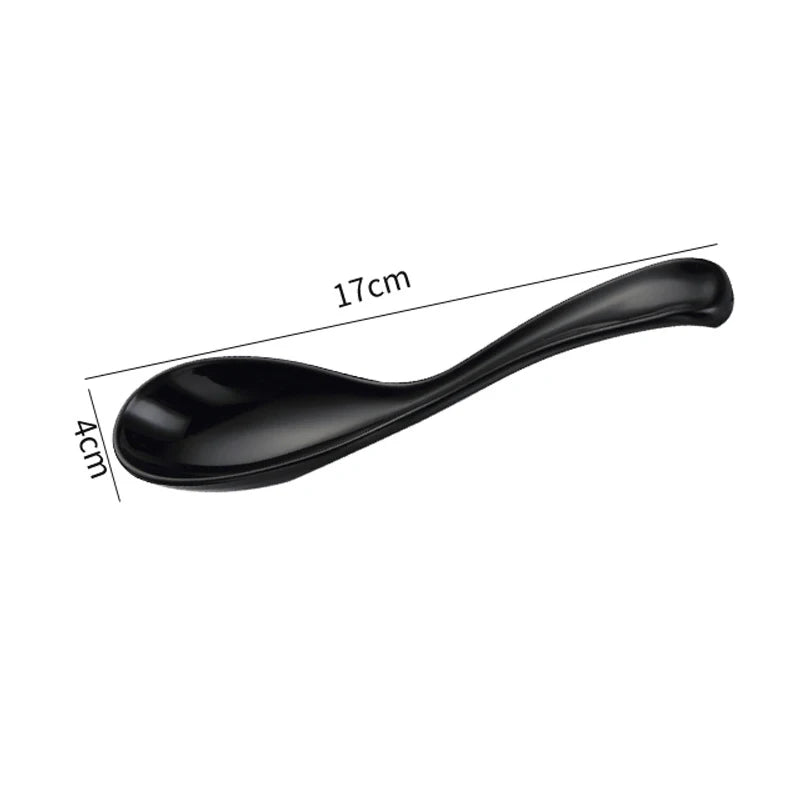 Thickened Plastic Ramen Bowl – Anti-Slip Noodle & Salad Bowl Plastic Ramen Bowl Oasis Select Spoon