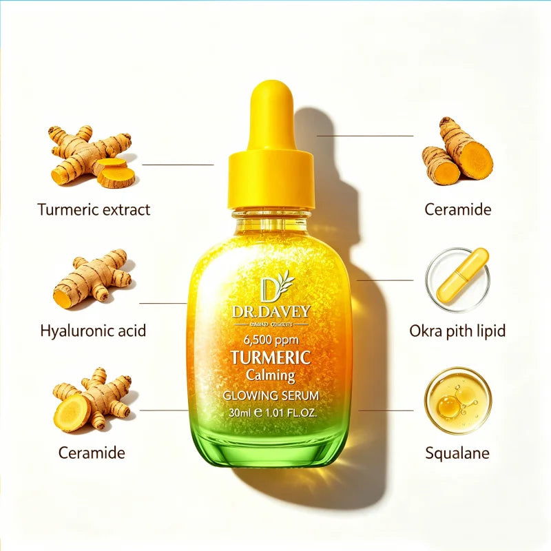 DR.DAVEY Turmeric Glowing Serum | 30ml Moisturizing Face Serum