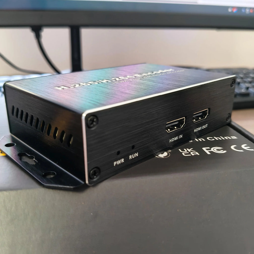 4K HD Audio and Video Encoder: HD-to-IP Conversion, H.265, H.264, HEVC, RTSP, RTMP, SRT, HLS Multi-Platform Live Streaming Oasis Select