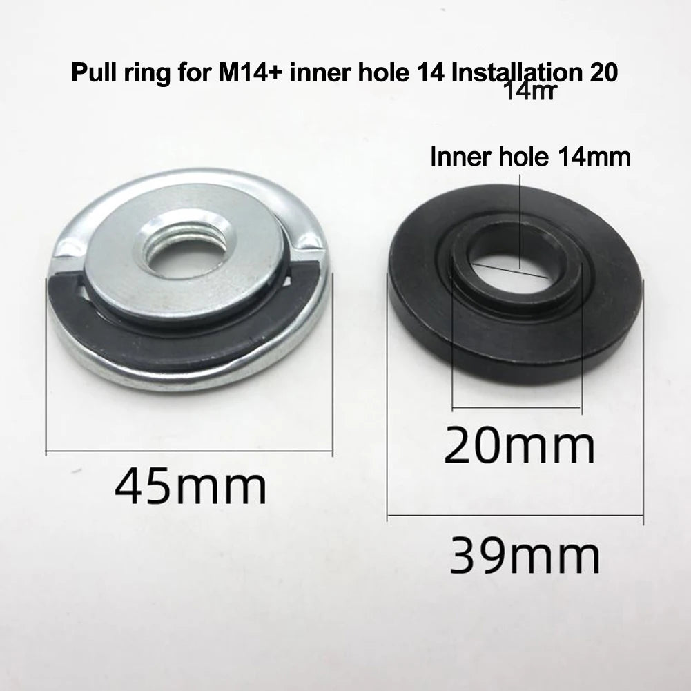 For M14 Quick Release Self-Locking Grinder Pressing Plate Angle Grinder Flange Nut Power Chuck Set Replacement Clamping Tool Oasis Select B