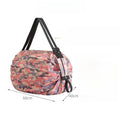 Convenient foldable storage bag with handle portable travel camouflage handbags large capacity shopping bag Oasis Select Pink camouflage