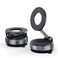 Strong Magnetic Car Phone Holder Foldable Design 360° Adjustable Vacuum Mount for Car/Desk/Bathroom/Universal Use Oasis Select black