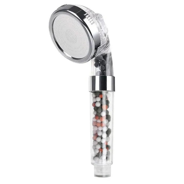 New Premier Bathroom 3-Function SPA Shower Head with Switch Stop Button high Pressure Anion Filter Bath Head Water Saving Shower Oasis Select Shower Head C