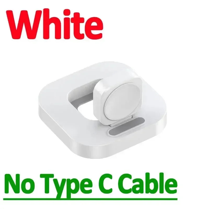 Magnetic Wireless Watch Chargers Station Dock for Apple Watch Series S9/S8/S7 Ultra 7 6 5 4 Portable Fast Charging Base Bracket Oasis Select White No Cable