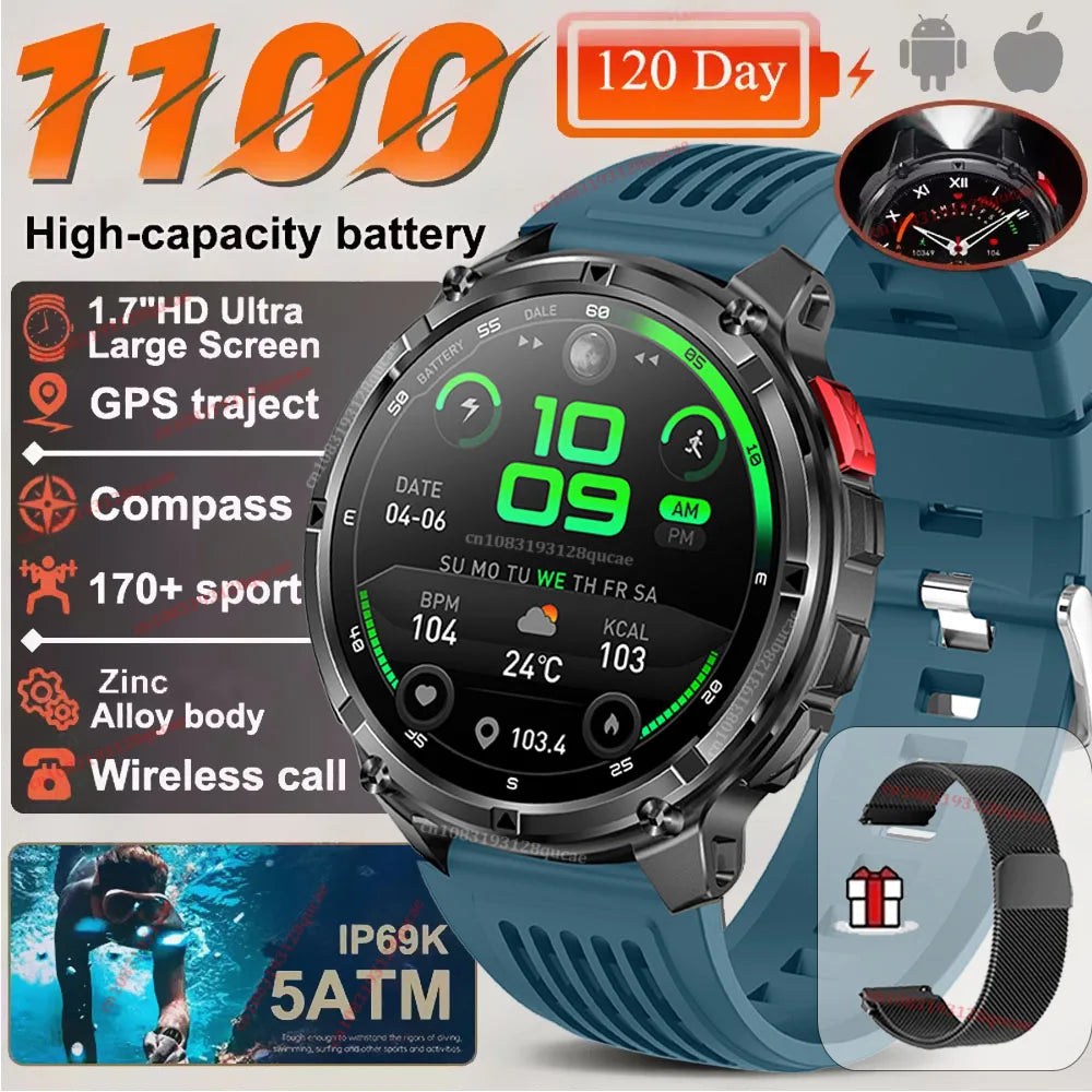 Ola Esporte T-Rex3 Ultra Smart Watch | 1100mAh, 1.7" AMOLED