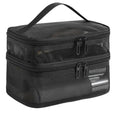 Handheld Mesh Storage Bag Large Capacity Double-Layer Portable Toiletry Bag Travel Cosmetic Organizer Bag Oasis Select black