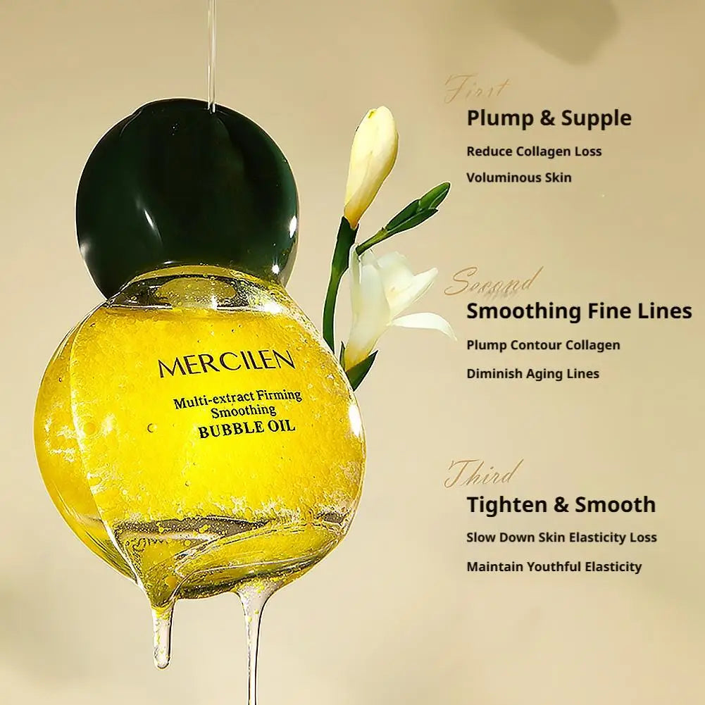 30ml Facial Supplements Skin Active Anti Aging Multi Premium Smoothing Bubble Oil Essence Elastic Delicate Face Serum Skincare Oasis Select