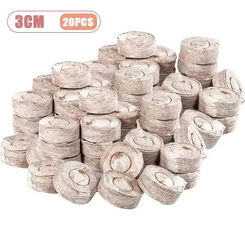 20/40PCS Biodegradable Pulp Seedling Trays Grid Lightweight Breathable Seed Starter Pots for Succulents Vegetables Garden Oasis Select 3cm-20PCS