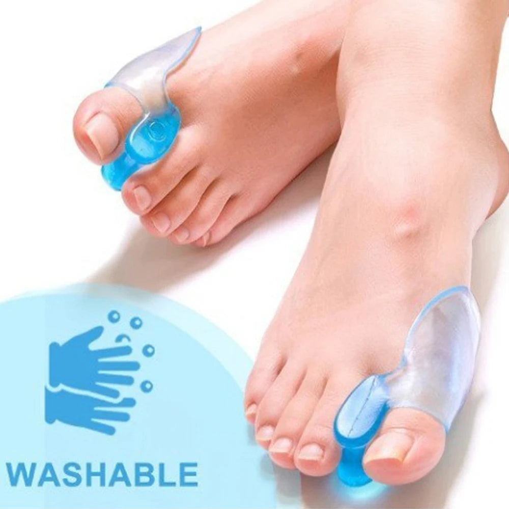 2-Pack Silicone Gel Toe Separators – Soft Toe Spacer Sleeves
